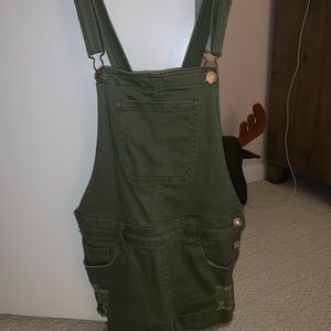 Forever 21 green overalls